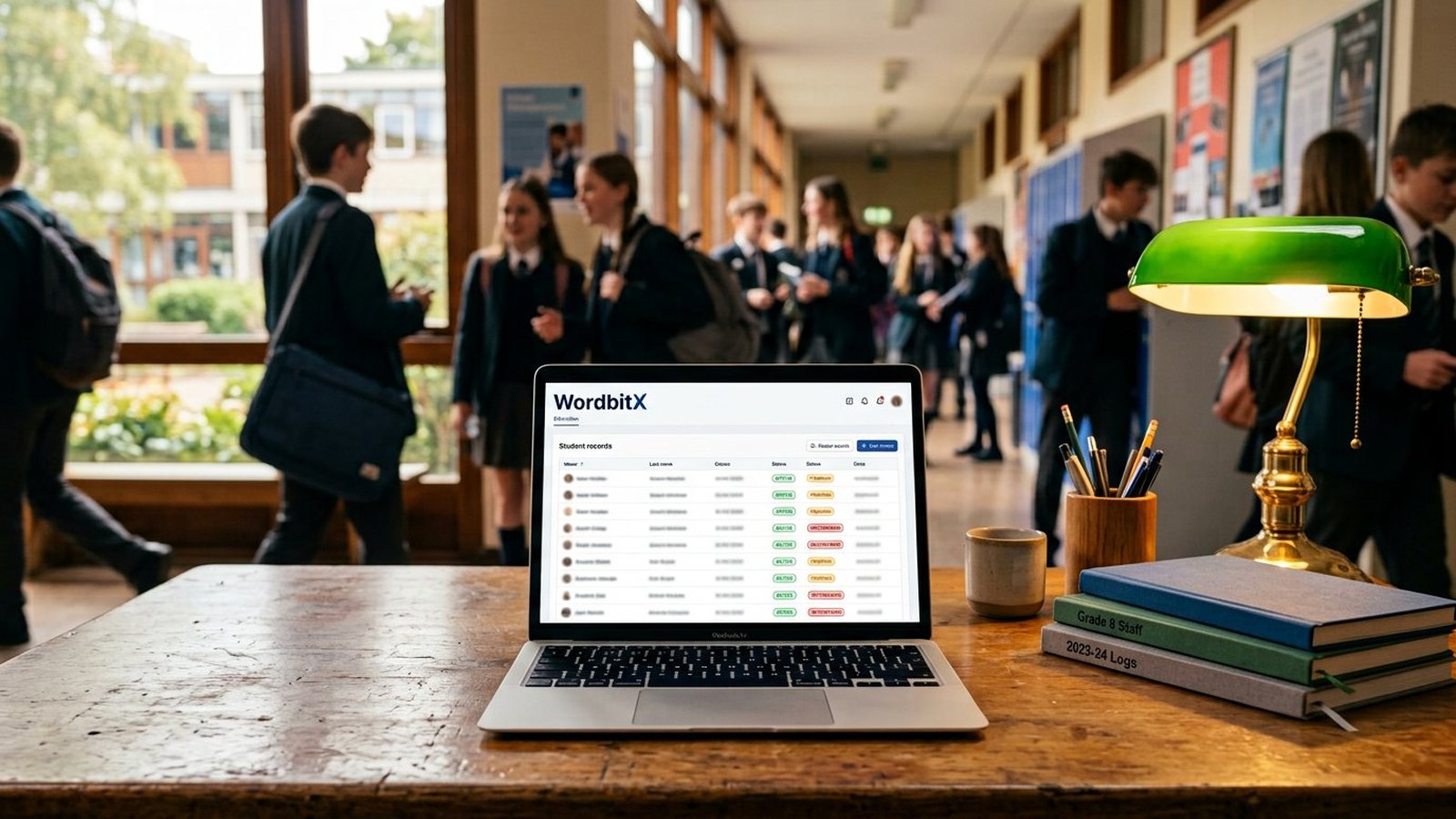 Illustration representing WordbitX Education Platform — education product built by WordbitX